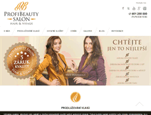 Tablet Screenshot of profibeautysalon.cz